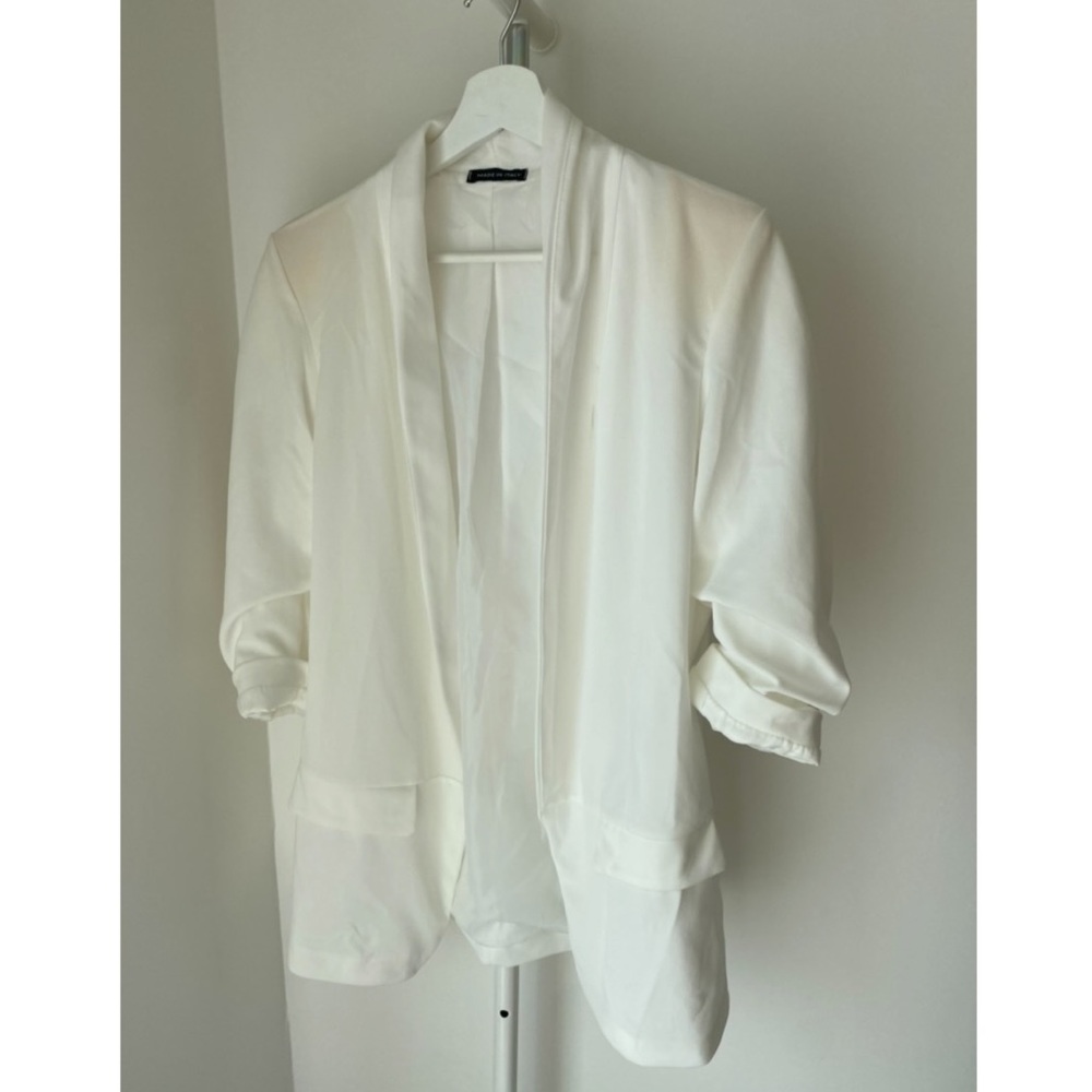 White blazer jacket